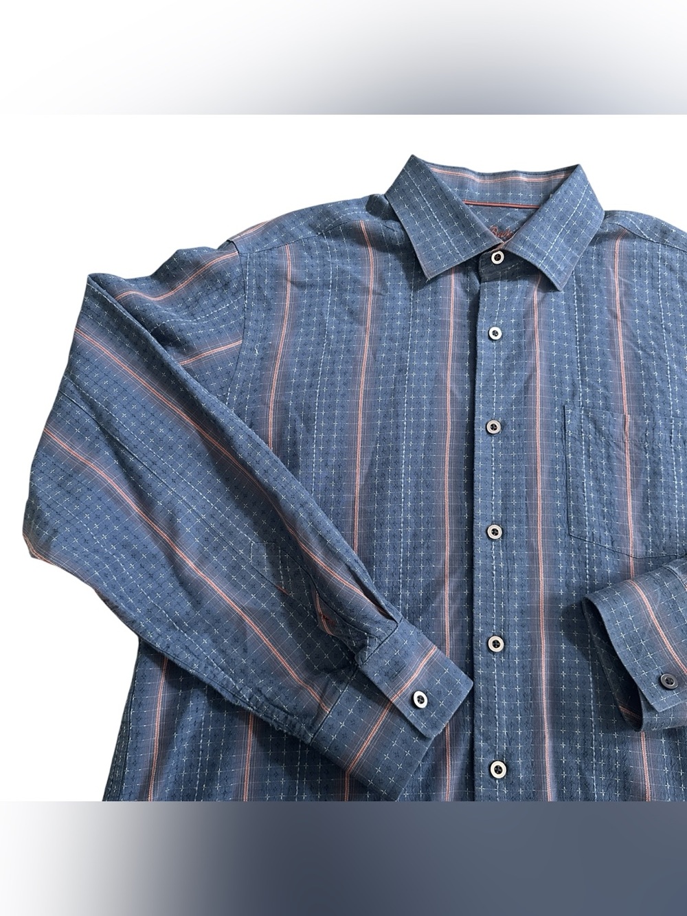 Tommy Bahama Silk Button Down Shirt Mens Size Large